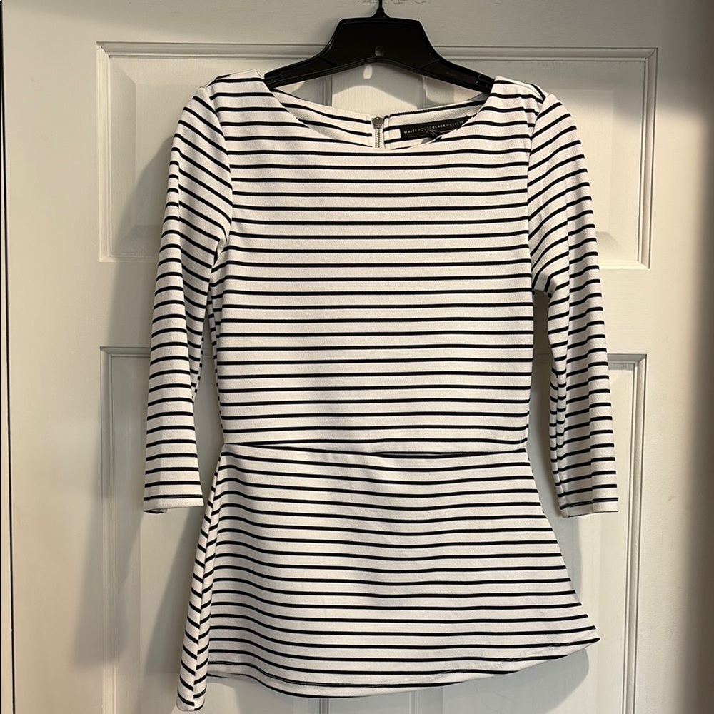 Asymmetrical Peplum Top from WHBM